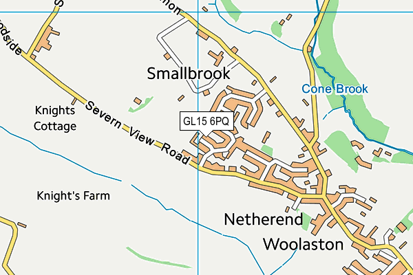 GL15 6PQ map - OS VectorMap District (Ordnance Survey)
