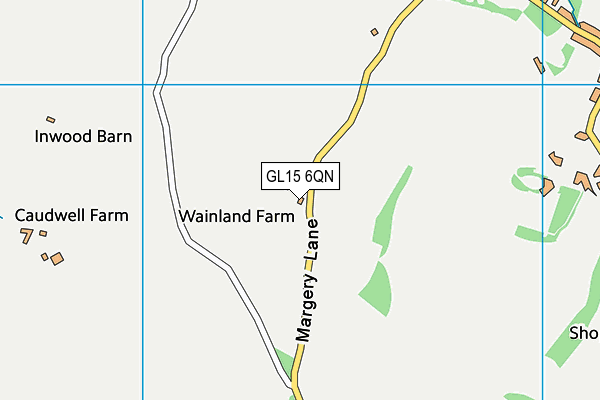 GL15 6QN map - OS VectorMap District (Ordnance Survey)