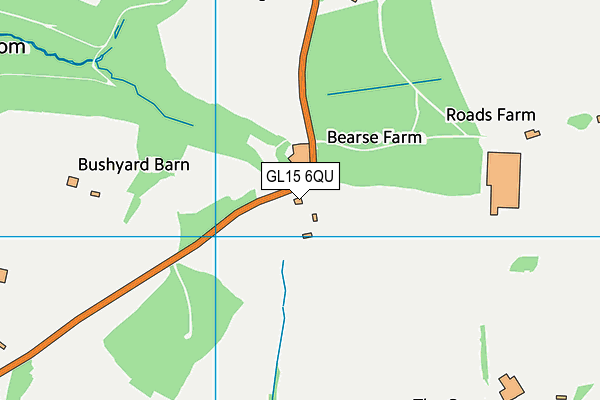 GL15 6QU map - OS VectorMap District (Ordnance Survey)