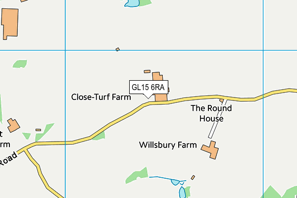 GL15 6RA map - OS VectorMap District (Ordnance Survey)