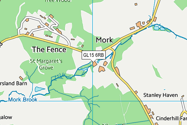 GL15 6RB map - OS VectorMap District (Ordnance Survey)