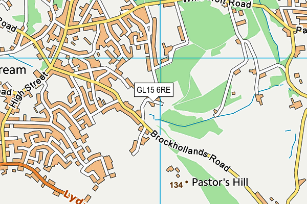 GL15 6RE map - OS VectorMap District (Ordnance Survey)