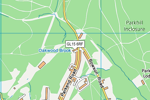 GL15 6RF map - OS VectorMap District (Ordnance Survey)