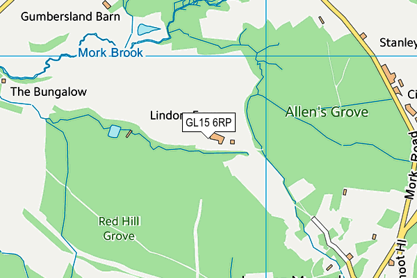 GL15 6RP map - OS VectorMap District (Ordnance Survey)