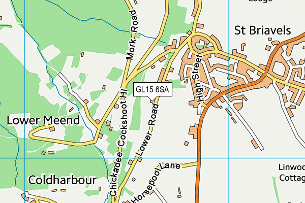 GL15 6SA map - OS VectorMap District (Ordnance Survey)
