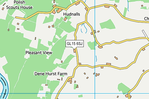 GL15 6SJ map - OS VectorMap District (Ordnance Survey)