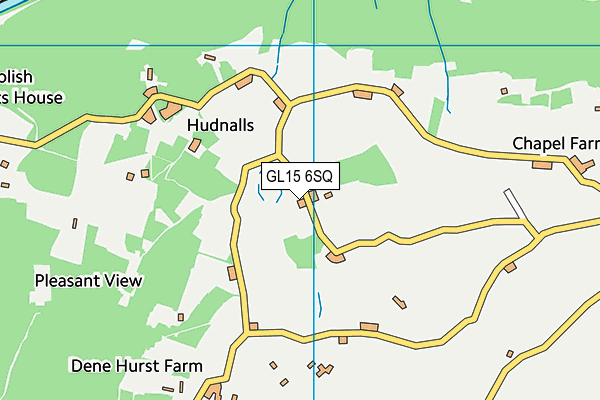 GL15 6SQ map - OS VectorMap District (Ordnance Survey)