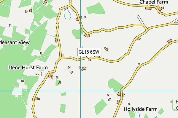 GL15 6SW map - OS VectorMap District (Ordnance Survey)