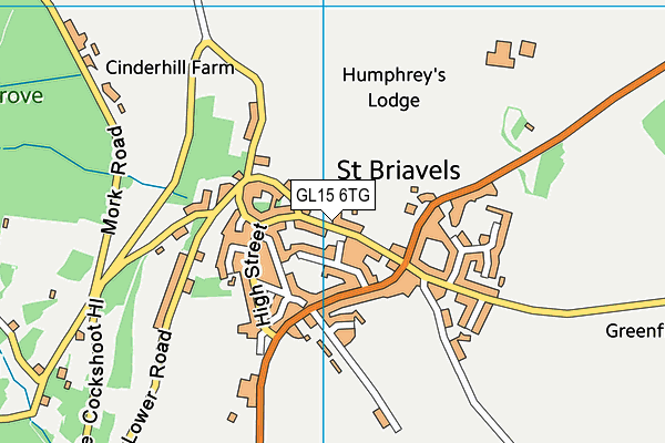 GL15 6TG map - OS VectorMap District (Ordnance Survey)