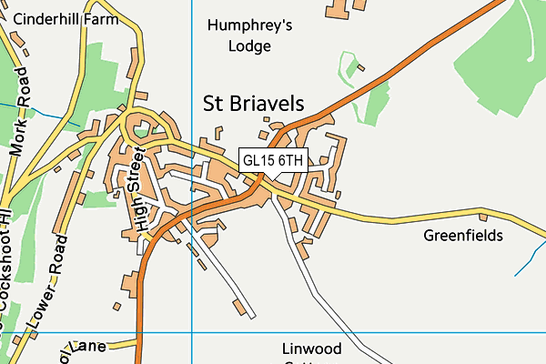 GL15 6TH map - OS VectorMap District (Ordnance Survey)