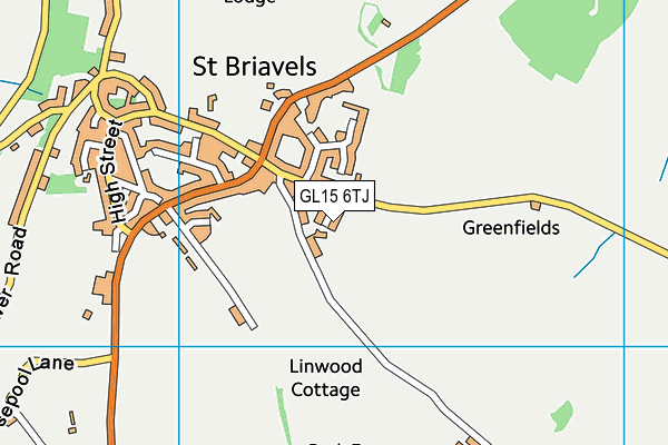 GL15 6TJ map - OS VectorMap District (Ordnance Survey)