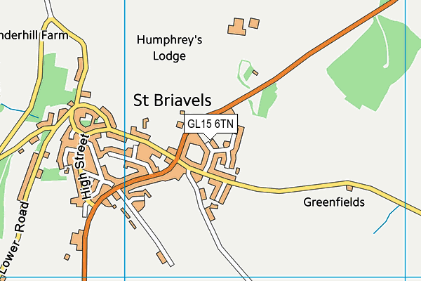 GL15 6TN map - OS VectorMap District (Ordnance Survey)