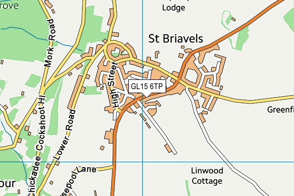 GL15 6TP map - OS VectorMap District (Ordnance Survey)