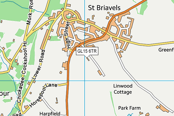 GL15 6TR map - OS VectorMap District (Ordnance Survey)