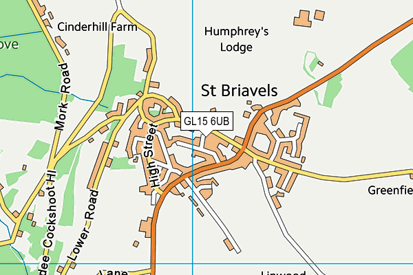 GL15 6UB map - OS VectorMap District (Ordnance Survey)