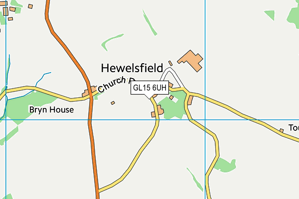 GL15 6UH map - OS VectorMap District (Ordnance Survey)