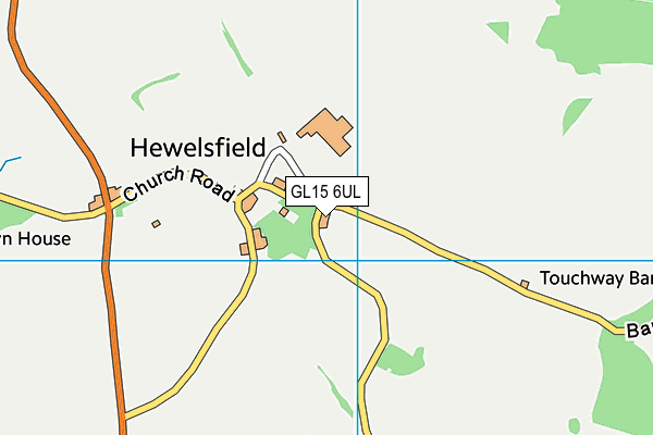 GL15 6UL map - OS VectorMap District (Ordnance Survey)