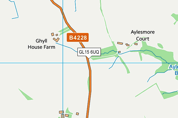 GL15 6UQ map - OS VectorMap District (Ordnance Survey)