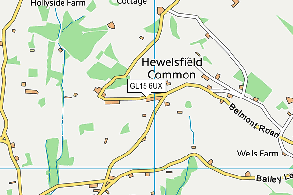 GL15 6UX map - OS VectorMap District (Ordnance Survey)