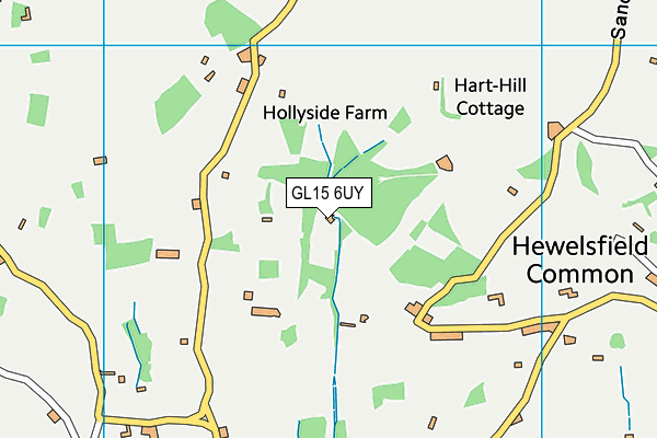 GL15 6UY map - OS VectorMap District (Ordnance Survey)