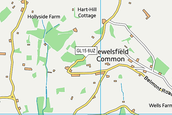 GL15 6UZ map - OS VectorMap District (Ordnance Survey)