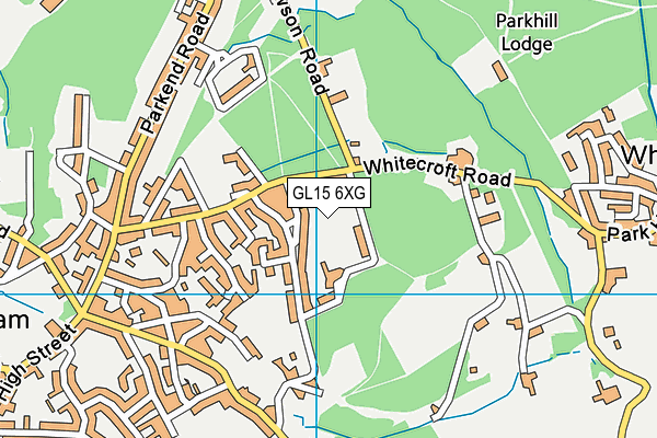 GL15 6XG map - OS VectorMap District (Ordnance Survey)