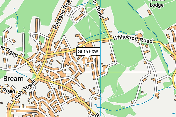 GL15 6XW map - OS VectorMap District (Ordnance Survey)