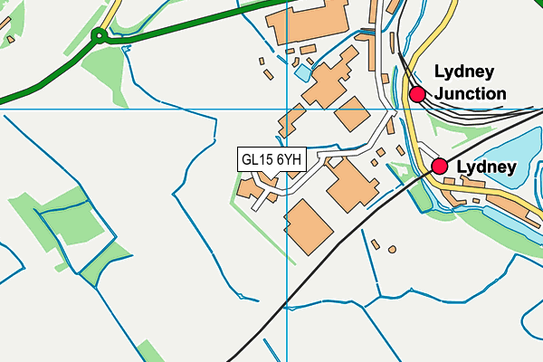 GL15 6YH map - OS VectorMap District (Ordnance Survey)