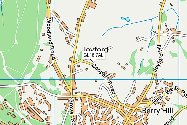 GL16 7AL map - OS VectorMap District (Ordnance Survey)