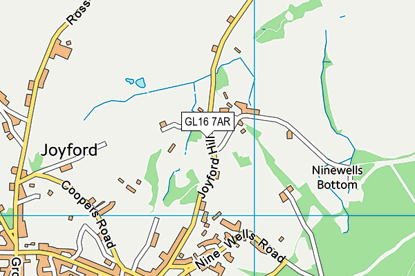 GL16 7AR map - OS VectorMap District (Ordnance Survey)