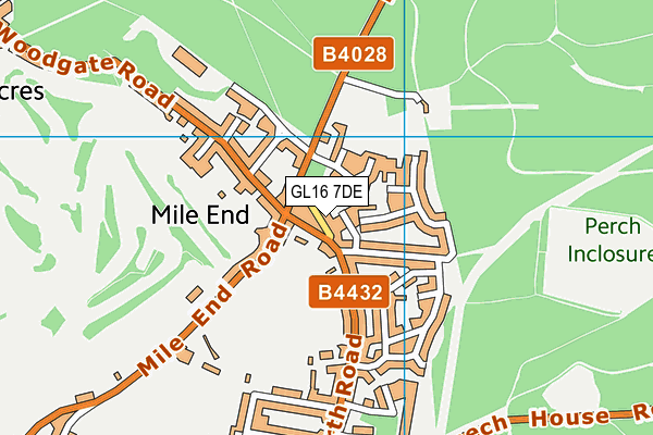 GL16 7DE map - OS VectorMap District (Ordnance Survey)