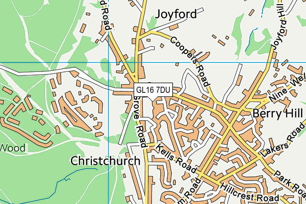 GL16 7DU map - OS VectorMap District (Ordnance Survey)