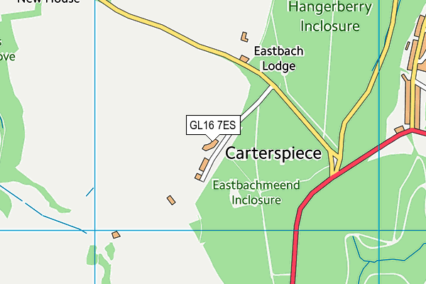 GL16 7ES map - OS VectorMap District (Ordnance Survey)