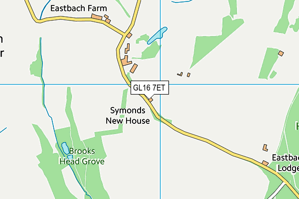 GL16 7ET map - OS VectorMap District (Ordnance Survey)