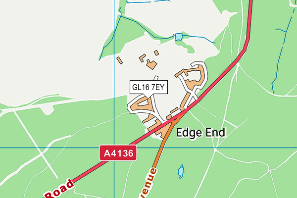 GL16 7EY map - OS VectorMap District (Ordnance Survey)