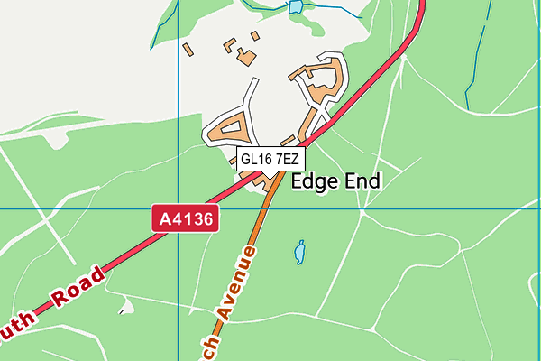 GL16 7EZ map - OS VectorMap District (Ordnance Survey)