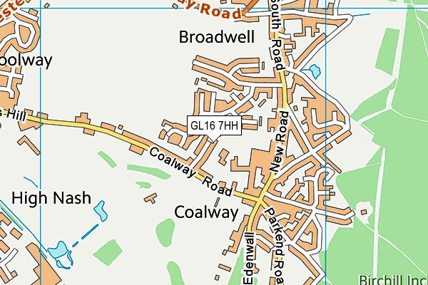 GL16 7HH map - OS VectorMap District (Ordnance Survey)