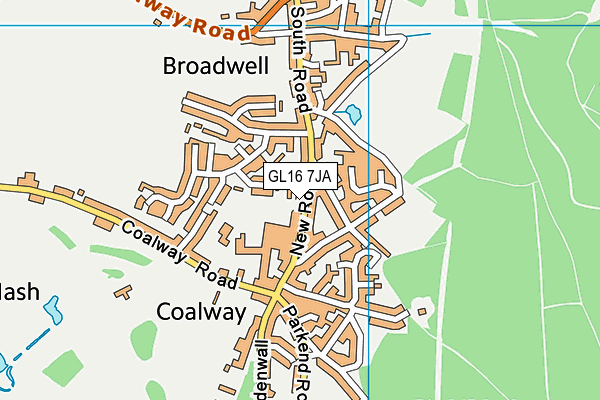 GL16 7JA map - OS VectorMap District (Ordnance Survey)