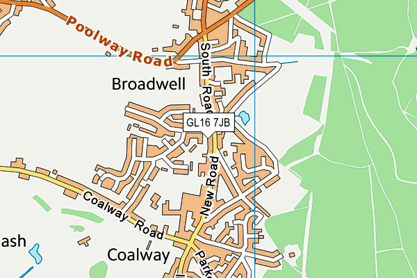 GL16 7JB map - OS VectorMap District (Ordnance Survey)