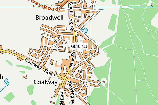 GL16 7JJ map - OS VectorMap District (Ordnance Survey)