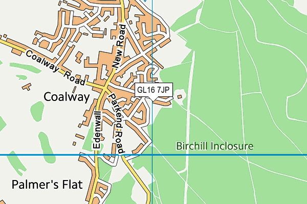 GL16 7JP map - OS VectorMap District (Ordnance Survey)