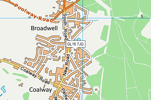 GL16 7JQ map - OS VectorMap District (Ordnance Survey)