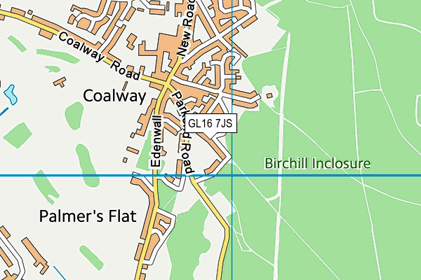 GL16 7JS map - OS VectorMap District (Ordnance Survey)