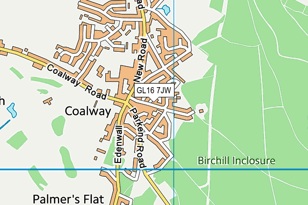 GL16 7JW map - OS VectorMap District (Ordnance Survey)