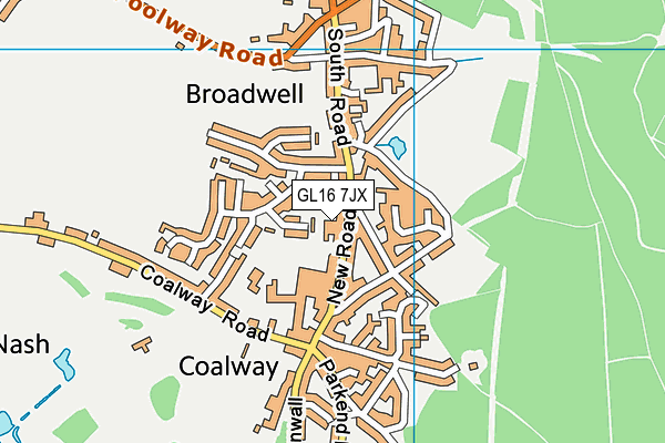 GL16 7JX map - OS VectorMap District (Ordnance Survey)