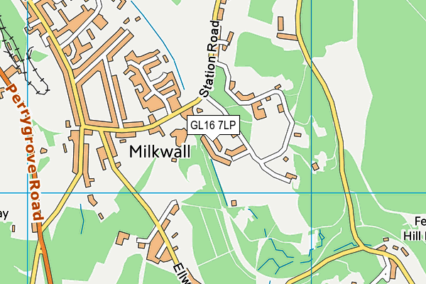 GL16 7LP map - OS VectorMap District (Ordnance Survey)