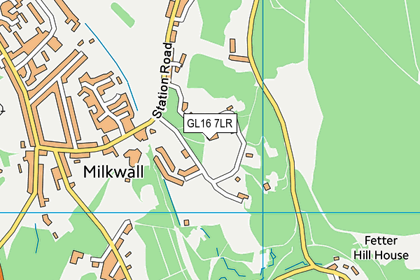 GL16 7LR map - OS VectorMap District (Ordnance Survey)