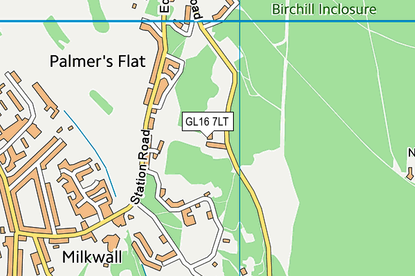 GL16 7LT map - OS VectorMap District (Ordnance Survey)