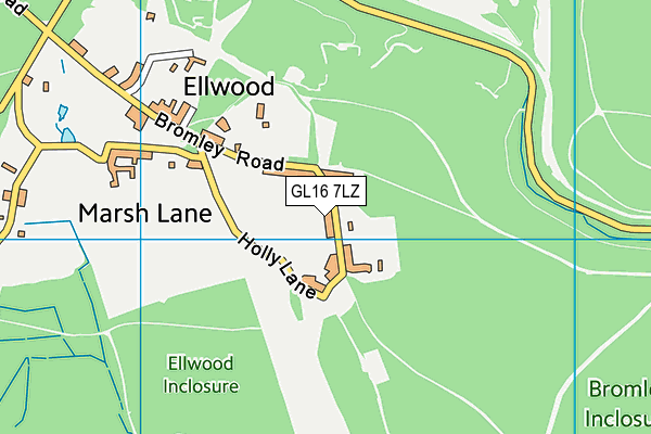 GL16 7LZ map - OS VectorMap District (Ordnance Survey)