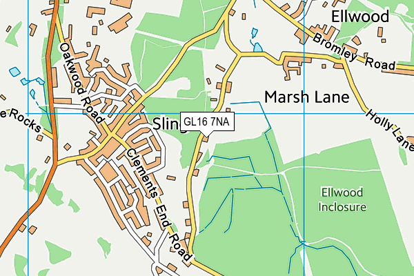 GL16 7NA map - OS VectorMap District (Ordnance Survey)